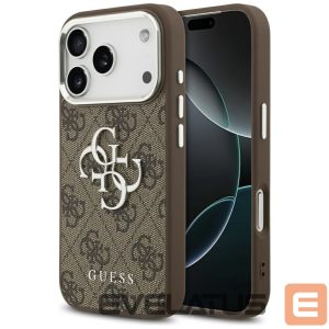 Other goods Guess  Guess 4G Big 4G Classic Logo case for iPhone 17 Pro brown - silver 