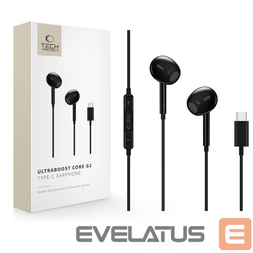 Other goods Tech-Protect Tech-Protect Ultraboost Core G2 USB-C Headphones - Black