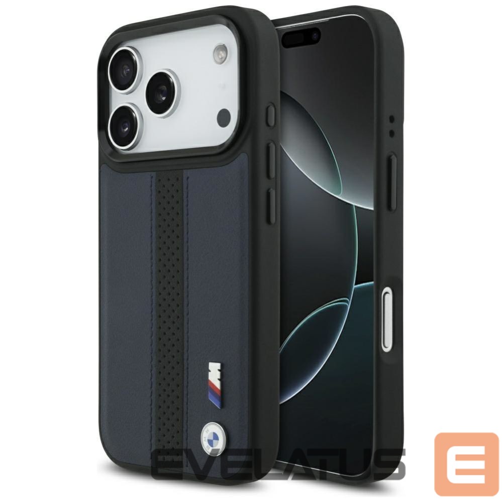 Other goods BMW BMW M Perforated Stripe Logo MagSafe Case for iPhone 17 Pro - Navy Blue
