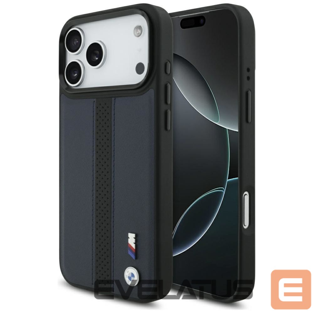 Other goods BMW BMW M Perforated Stripe Logo MagSafe Case for iPhone 17 Pro Max - Navy Blue
