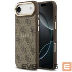 Back panel cover Guess  Guess 4G PU Classic Logo MagSafe Case for iPhone 17 Air - Brown 