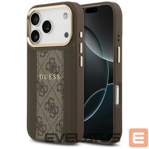 Other goods Guess  Guess 4G Stripe MagSafe case for iPhone 17 Pro - brown 