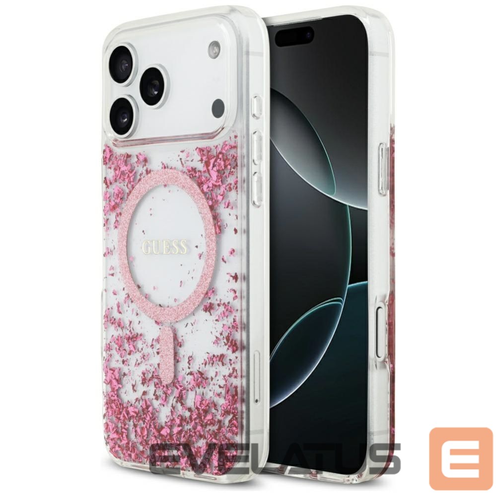 Other goods Guess Guess Resin Bottom Glitter MagSafe Case for iPhone 17 Pro Max - Pink