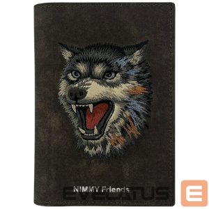 Other goods Nimmy  Nimmy Raptor Wolf Passport/Wallet Case - Brown 