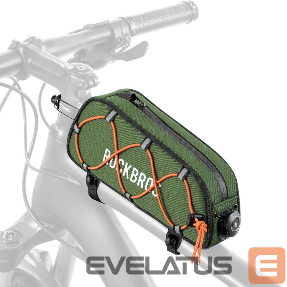 Other goods Rockbros Rockbros 30120045001 ROAD TO SKY bicycle bag for the top frame tube, waterproof, 0.7L - green