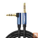 Cable Ugreen  Ugreen angled AUX cable 2 x mini jack 3.5 mm 1.5m blue (AV112) 