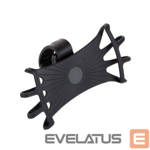 Auto holder Hurtel  Swivel silicone bike holder with replaceable head - black 