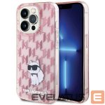 Back panel cover Karl Lagerfeld  Karl Lagerfeld Monogram Choupette case for iPhone 15 Pro Max - pink 