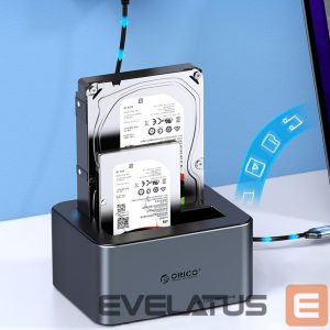 Other Computer Accessory Orico  Orico 6646C3-C 4-Drive Docking Station with Offline Clone Function 2.5"/3.5" SATA HDD/SSD - Gray 