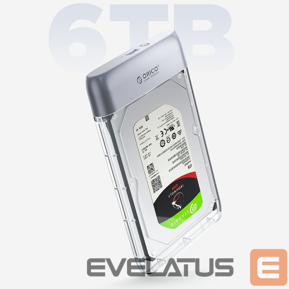 Other Computer Accessory Orico Orico TX25C3 2.5" HDD/SSD USB-C 5Gb/s Disk Drive - Transparent