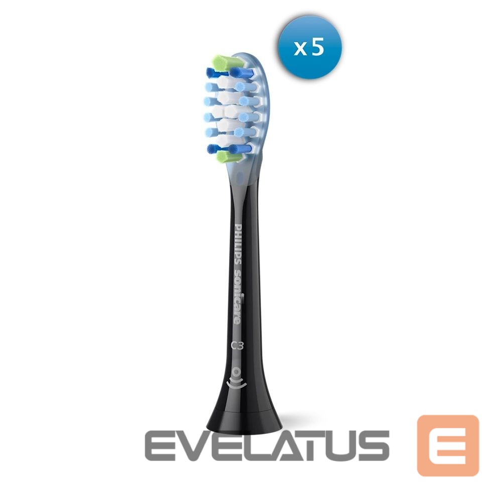 Toothbrush Philips | Toothbrush Heads | HX9045/88 Sonicare Premium Plaque Defence | Heads | For adults | Number of brush heads included 5 | Black