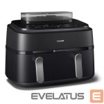 Table grill Philips  | Dual Basket Airfryer | NA551/00 5000 Series | Power 2750 W | Capacity 9 L | RapidAir Plus and Air Steam | Black 