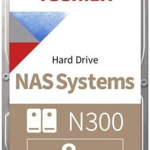 Hard drive HDD Toshiba  HDD NAS N300 3.5" 8TB / 7.2k / SATA / 512MB / Reliability: 24x7, 180TB per year, 1.2M hours / 3Y Warranty | 