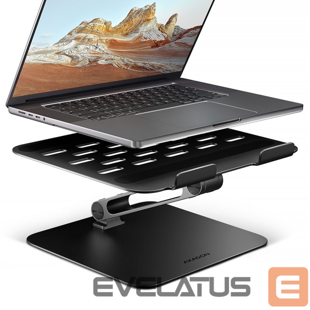 TV bracket Axagon STND-LQB stand for notebooks and tablets | Adjustable Height, Angle | 10-17.3 " | Maximum weight (capacity) 5 kg | Black