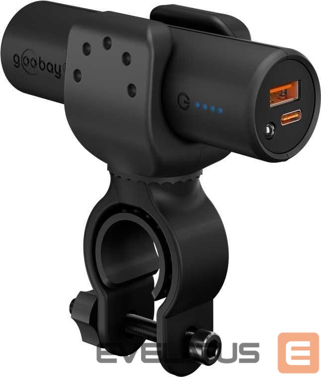 Power bank Goobay Bike Powerbank 5.0 with Reinforced Holder for Bicycle Handlebars | 60656 | 5000 mAh | Black