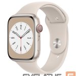 Smart watches Apple  Watch Series 8 GPS 45mm Aluminium Case with Sport Band Starlight