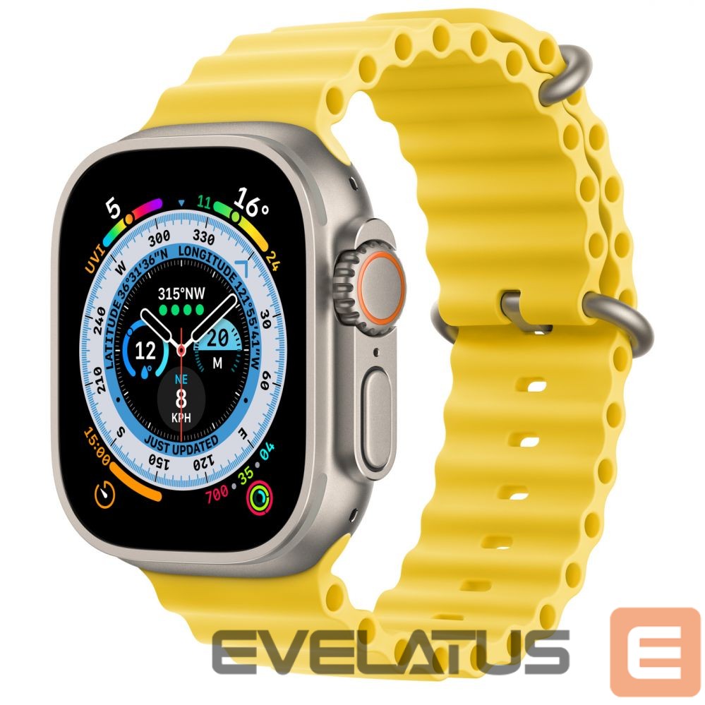Smart watches Apple Watch Ultra GPS + Cellular, 49mm Titanium Case with Yellow Ocean Band