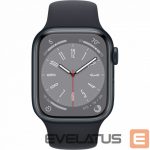 Smart watches Apple  Watch Series 8 GPS 41mm Midnight Aluminium Case with Midnight Sport Band - Regular Midnight Aluminium