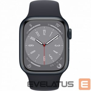 Smart watches Apple  Watch Series 8 GPS 41mm Midnight Aluminium Case with Midnight Sport Band - Regular Midnight Aluminium