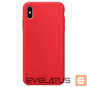 Back panel cover Evelatus Apple iPhone Xs MAX Nano Silicone Case Soft Touch TPU Red