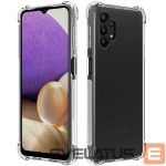 Back panel cover Evelatus Samsung Galaxy A32 Military Shockproof Silicone Case TPU Transparent
