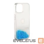 Back panel cover iLike Apple iPhone 11 Silicone Case Water Glitter Blue