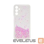Back panel cover iLike Samsung Galaxy A15 Silicone Case Water Glitter Light Pink