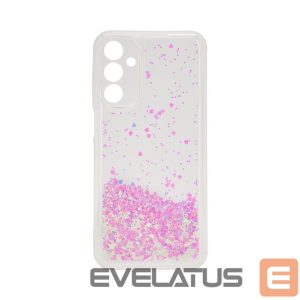 Back panel cover iLike Samsung Galaxy A15 Silicone Case Water Glitter Light Pink