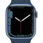 Smart watches Apple  Watch Series 7 GPS, 41mm Blue Aluminium Case with Sport Band - Regular Abyss Blue