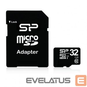 Memory cards Silicon power  32 GB, MicroSDHC, Flash memory class 10, SD adapter 