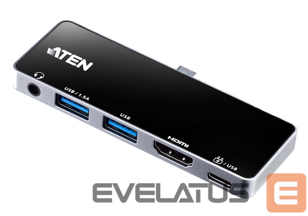 Wireless headphones Aten UH3238 USB-C Travel Dock with Power Pass-Through
