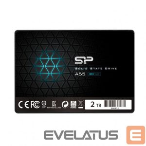 Hard drive SSD Silicon power  Ace A55 2000 GB, SSD form factor 2.5", SSD interface SATA III, Write speed 530 MB/s, Read speed 560 MB/s 