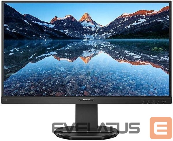 Monitor Philips LCD Monitor with USB-C 276B9/00 27 ", QHD, 2560 x 1440 pixels, IPS, 16:9, Black, 4 ms, 350 cd/m², W-LED system, 75 Hz, HDMI ports quantity 1