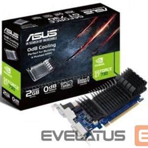 Graphic card / Video cards Asus  GF GT730-SL-2GD5-BRK NVIDIA, 2 GB, GeForce GT 730, GDDR5, Memory clock speed 5010 MHz, PCI Express 2.0, HDMI ports quantity 1, DVI-D ports quantity 1, Cooling type Passive, Processor frequency 902 MHz 