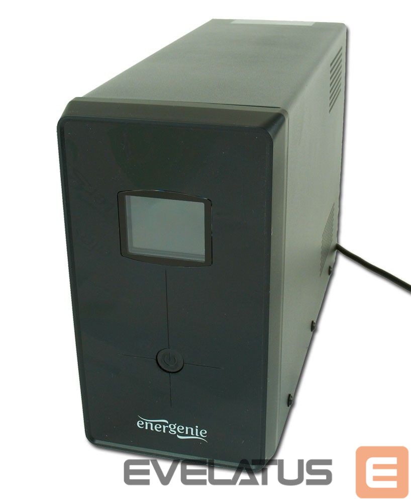 Servers EnerGenie UPS with USB and LCD display, Black 1200 VA, 720 W