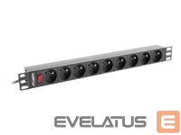 Cable Lanberg  LANBERG PDU-09E-0300-BK Lanberg PDU 1U 1 