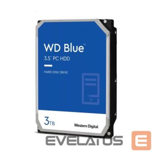 Hard drive HDD Western Digital  HDD||Blue|3TB|SATA 3.0|256 MB|5400 rpm|3,5"|WD30EZAZ 