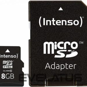 Other Computer Accessory Intenso  MEMORY MICRO SDHC 8GB C10/W/ADAPTER 3413460 
