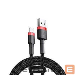 Cable Baseus  CABLE LIGHTNING TO USB 1M/RED/BLACK CALKLF-B19 