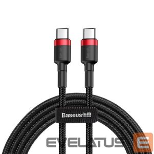 Cable Baseus  CABLE USB2 TO USB-C 1M/RED/BLACK CATKLF-G91 