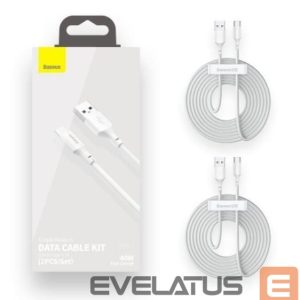 Cable Baseus  CABLE USB TO USB-C 1.5M/2PCS WHITE TZCATZJ-02 