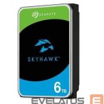 Hard drive HDD SeaGate  HDD||SkyHawk|6TB|SATA|256 MB|5400 rpm|Discs/Heads 4/8|3,5"|ST6000VX009 