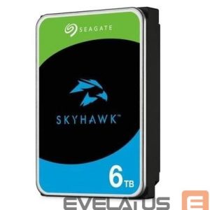 Hard drive HDD SeaGate  HDD||SkyHawk|6TB|SATA|256 MB|5400 rpm|Discs/Heads 4/8|3,5"|ST6000VX009 