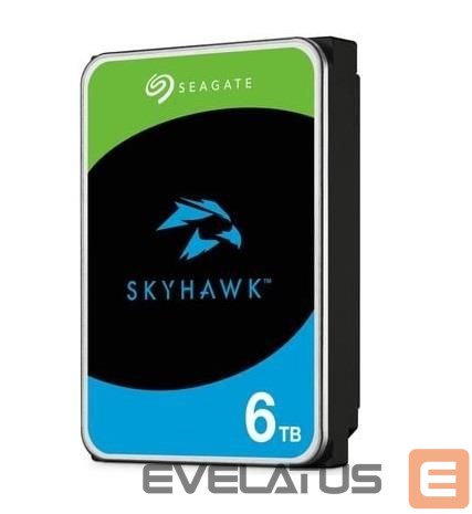 Hard drive HDD SeaGate HDD||SkyHawk|6TB|SATA|256 MB|5400 rpm|Discs/Heads 4/8|3,5"|ST6000VX009