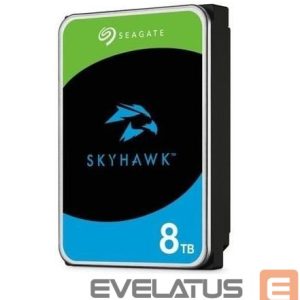 Hard drive HDD SeaGate  HDD||SkyHawk|8TB|SATA|256 MB|5400 rpm|Discs/Heads 4/8|3,5"|ST8000VX010 