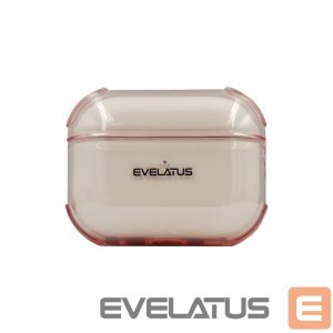 Headphone case Evelatus Apple AirPods 4 TPU Protective Case Transparent Pink