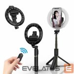 Selfie stick Elight  L07 Professional Selfie Stick (length max 90cm) with Ring LED Light / Tripod / Shutter button 