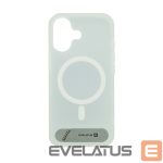 Back panel cover Evelatus Apple iPhone 17 Rubber Coated MagSafe With Stand Case Silver
