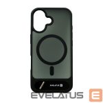 Back panel cover Evelatus Apple iPhone 17 Rubber Coated MagSafe With Stand Case Black
