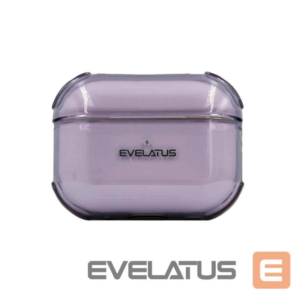 Headphone case Evelatus Apple AirPods Pro 2 TPU Protective Case Transparent Purple